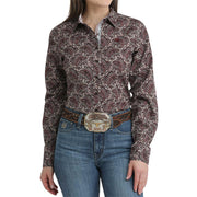 Women's Paisley Button Shirt