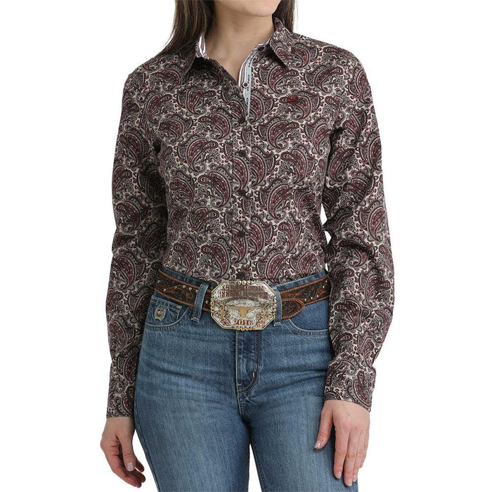 Women's Paisley Button Shirt