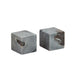 Grey Marble Cube Salt/Pepper Set