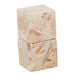 Taupe Marble Cube Salt/Pepper Set