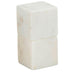 White Marble Cube Salt/Pepper Set