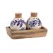Blue Floral Salt/Pepper Set