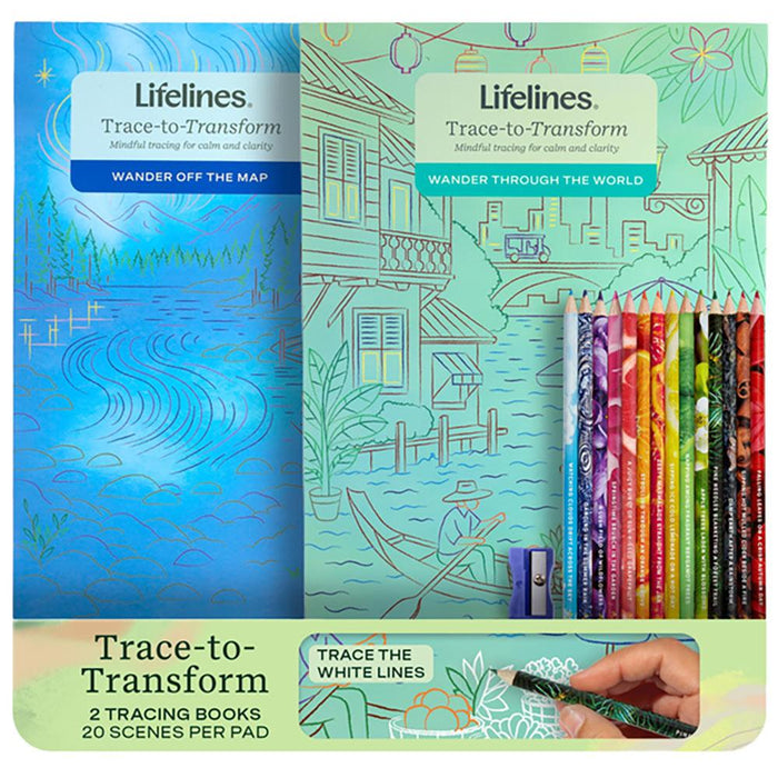 Tracing Art Pads w/ Colored Pencils