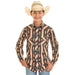 Boy's Brown Aztec Shirt