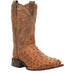 Men's Alamosa Saddle Tan Full Quill Ostrich Boots