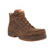 Men's 6in Waterproof Brown Nano Round Moc Toe Work Boot