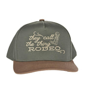 They Call This Thing A Rodeo Green & Khaki Cap