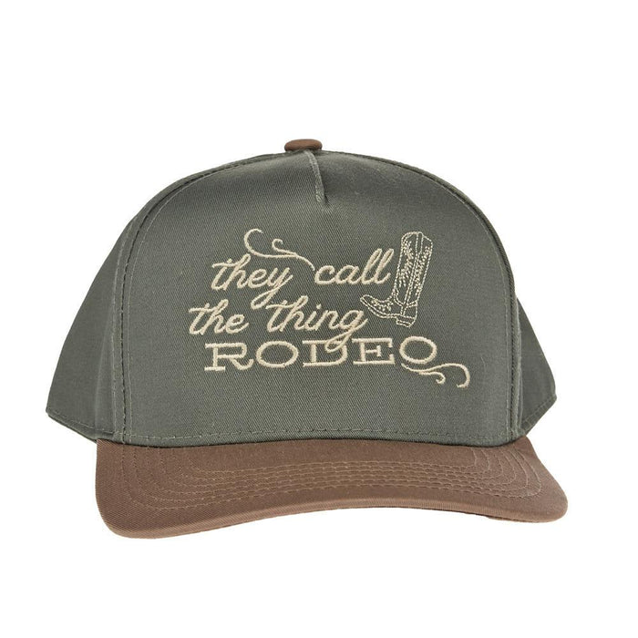 They Call This Thing A Rodeo Green & Khaki Cap