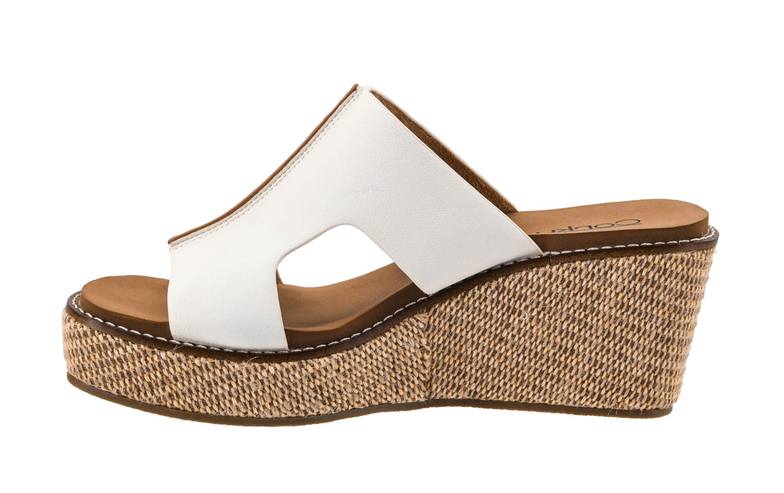 Women's Kiss N Tell White Wedge Sandal