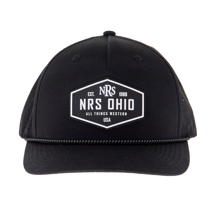 Ohio Black Rubber Patch Cap
