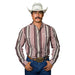 Men's Brown Harrison Long Sleeve Snap Shirt