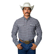 Men's Brown Conner Long Sleeve Snap Shirt