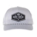 Ohio White & Black Rubber Patch Cap