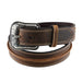 Men's Leather Raised Center-Ridge Belt