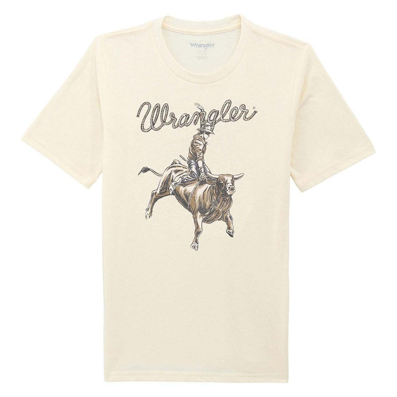 Boy's Bucking Bull White Tee Shirt