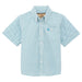 Boy's Teal Print Short Sleeve Shirt