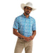 Men's Checotah Turquoise Performance Polo