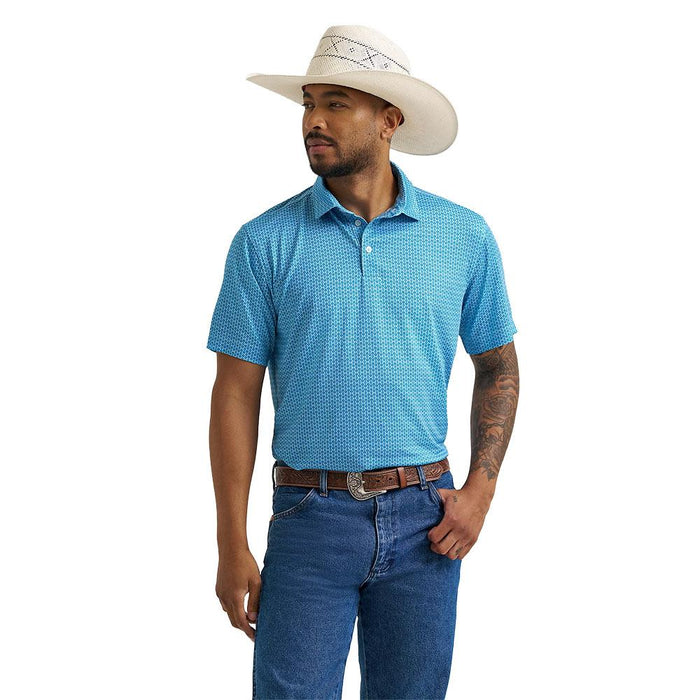 Men's Airy Blue Performance Polo