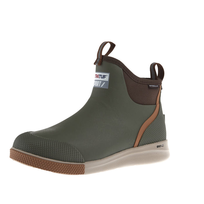 Men's Olive 6in Ankle Deck Boot