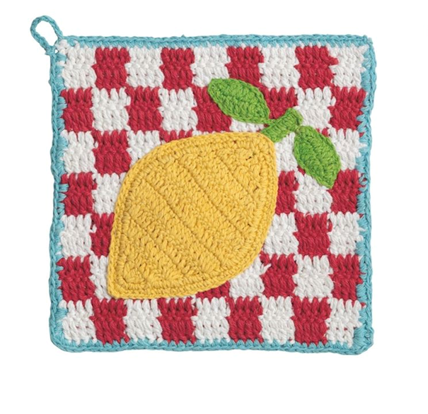Lemon Crochet Trivet