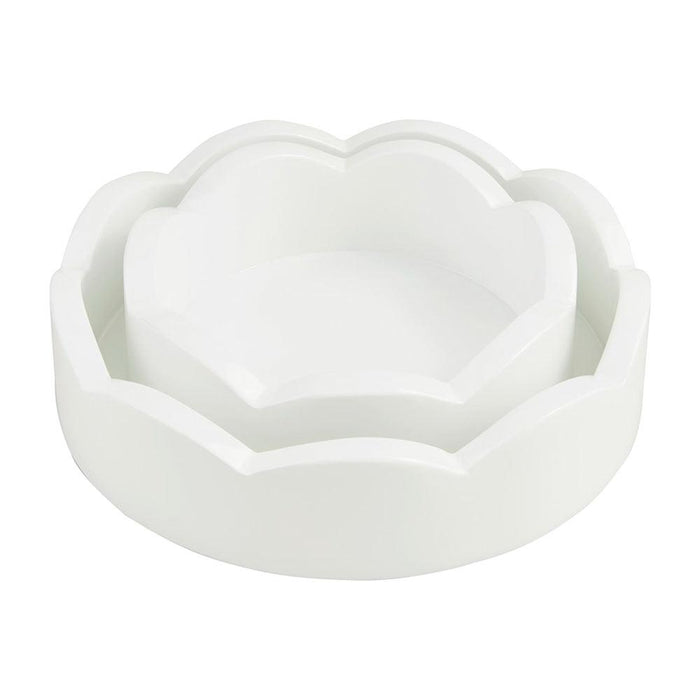 Mini Scalloped Tray Set