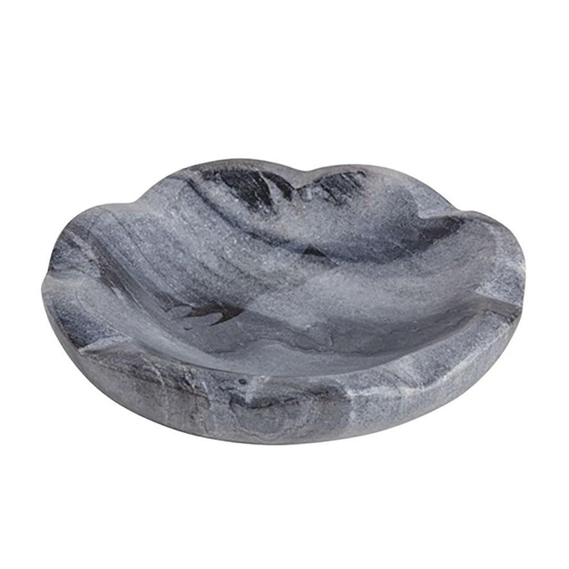 Grey Marble Scallop Dish