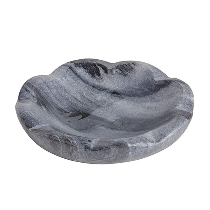 Grey Marble Scallop Dish