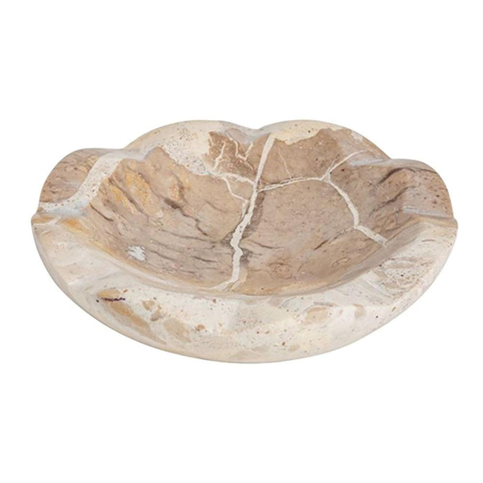Taupe Marble Scallop Dish