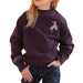 Girl's Purple Saddle Up Sweatshirt