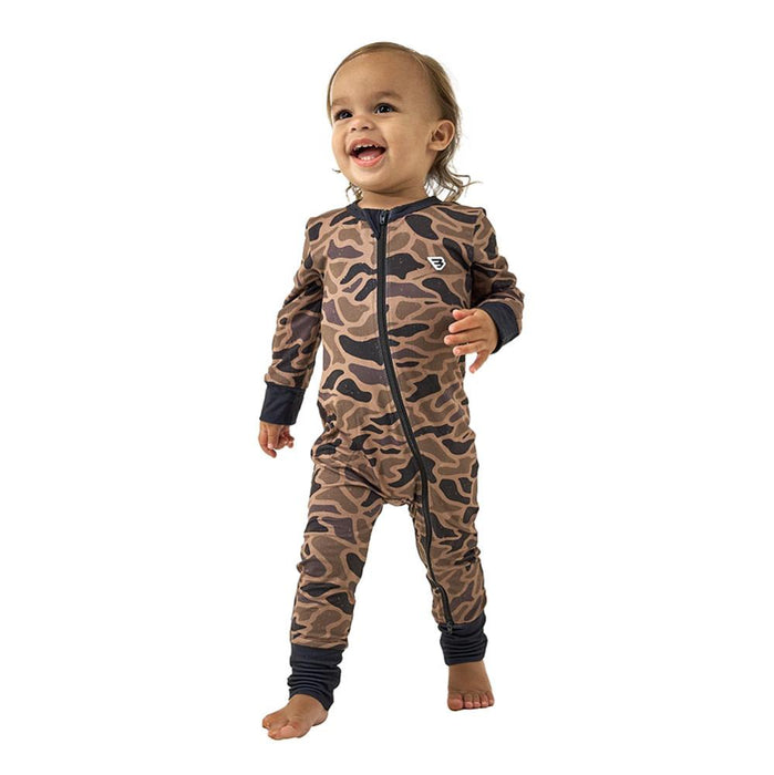 Infant Boy's Gauge Camo Zip Up Onesie