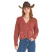 Women's Rust Sweater Cardigan
