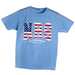 Flag All Things Western Cornflower Blue Tee Shirt