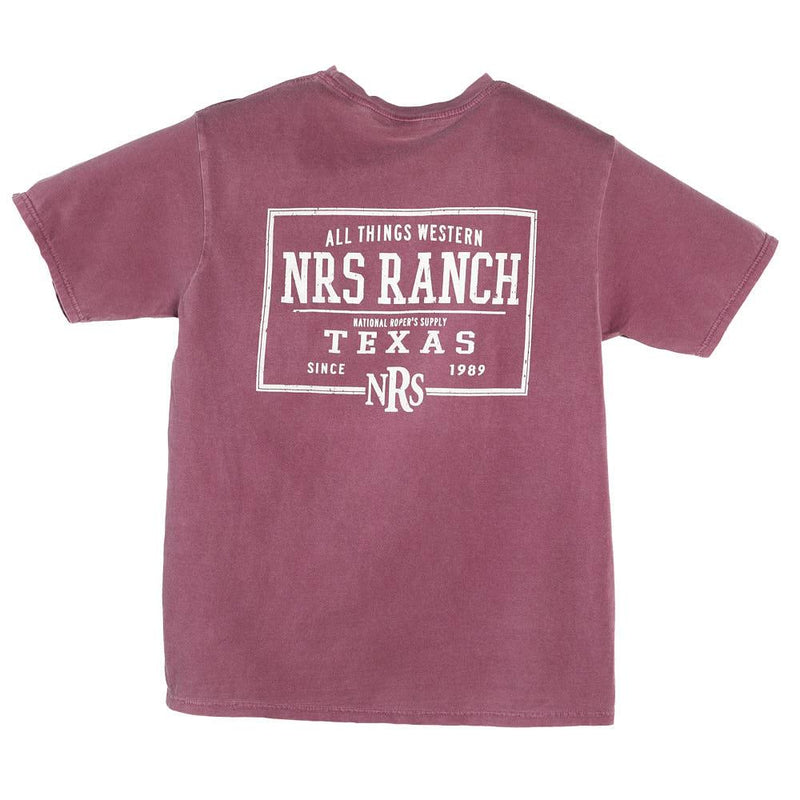 Ranch All Things Western Maroon Back Logo Tee Shirt