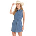 Women's Denim Belted Dress