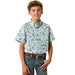 Boy's Blue Glow Button Shirt