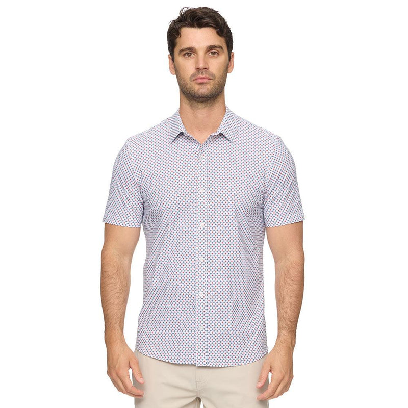 Men's WhiteNavy Hopkins Geo Print Journey Shirt