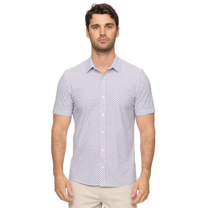 Men's WhiteNavy Hopkins Geo Print Journey Shirt