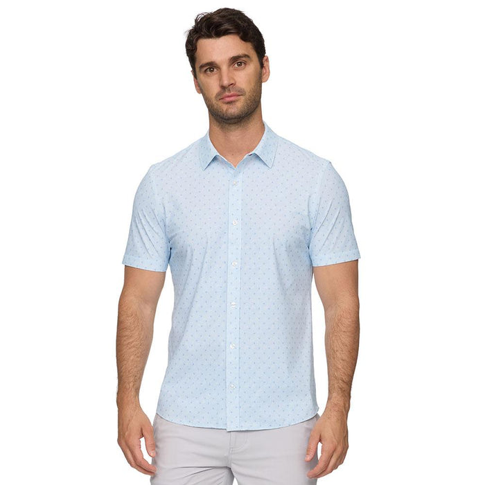 Men's Pooler Printed Blue Journey Shirt