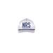 3D White & Navy Logo Cap