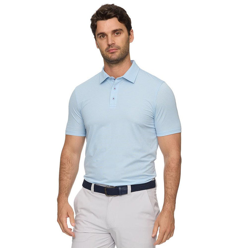 Men's Baldwin Blue Striped Polo
