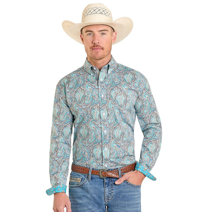 Men's Peacock Paisley Shirt