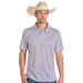 Men's Navy Texas Print Performance Polo