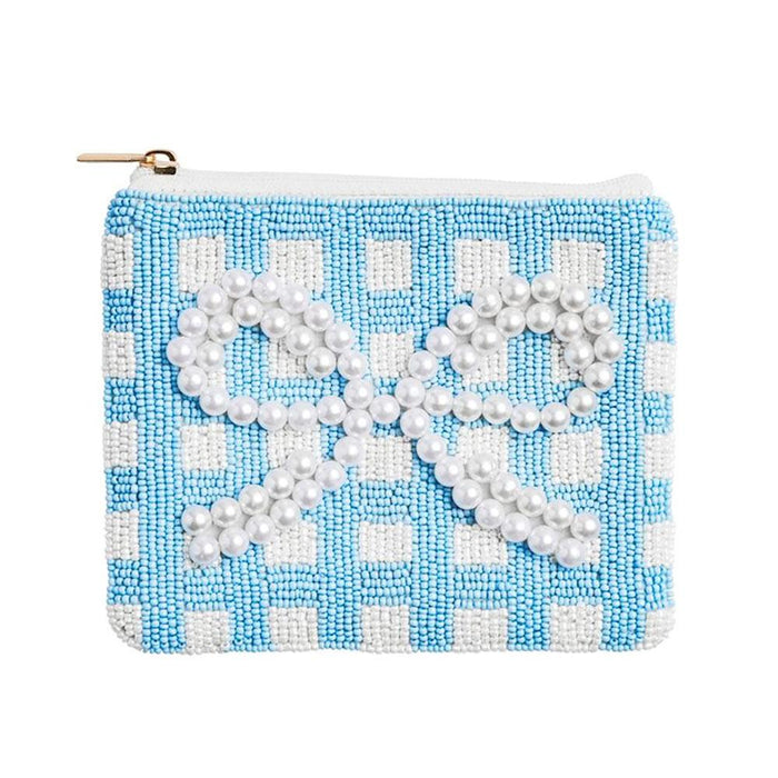 White Beaded Bow Case