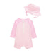 Girl's Gingham Pink Swimsuit