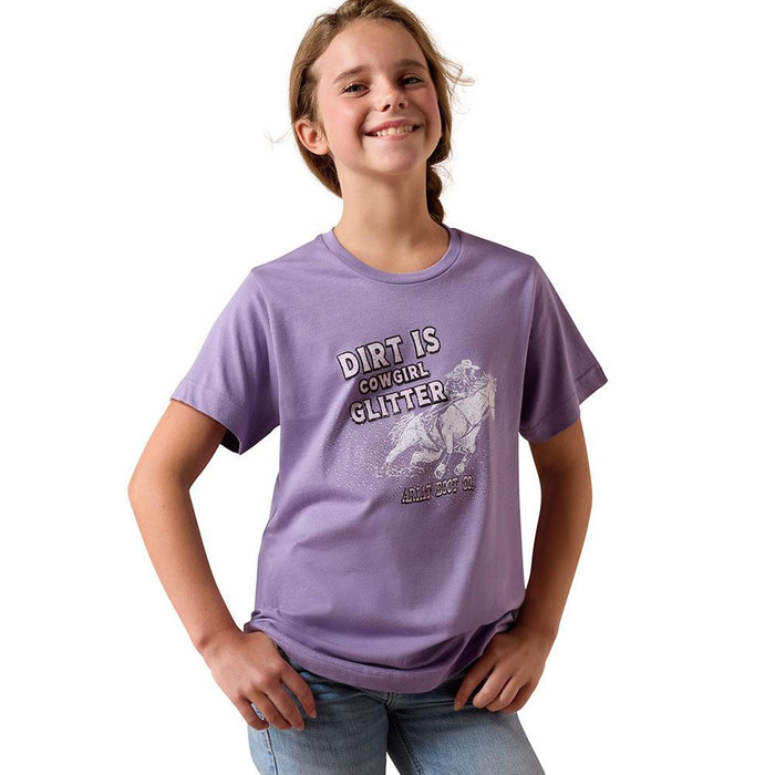 Girl's Lavender Dirt Is Glitter Tee Shirt