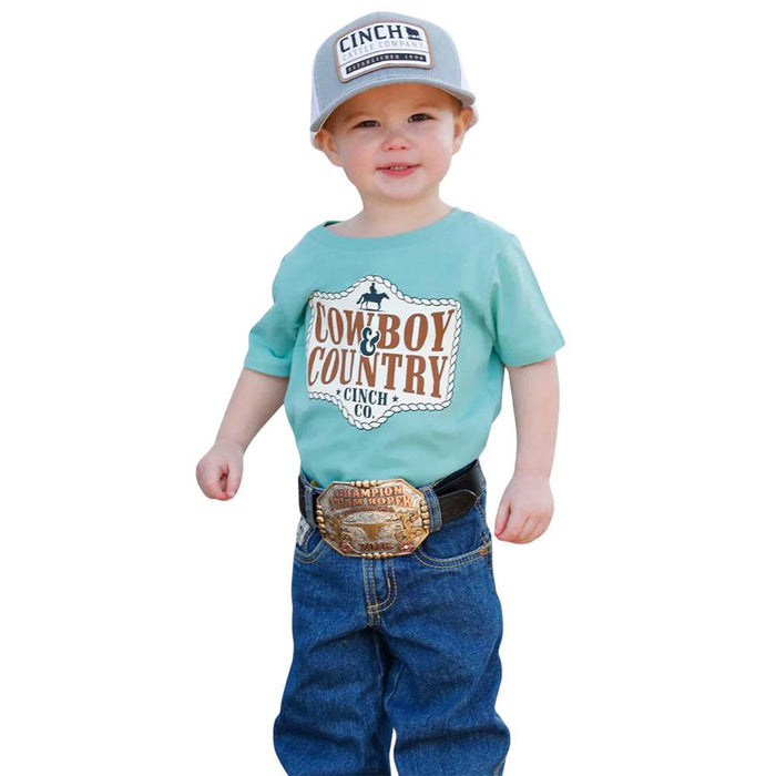 Toddler Blue Cowboy Country Tee Shirt