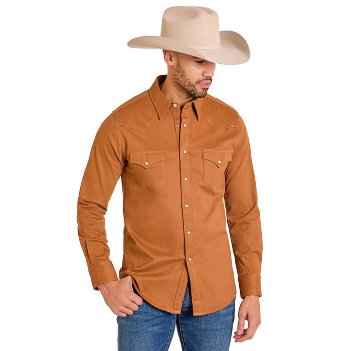 Men's Rust Solid Shirt