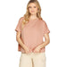 Women's Rose Drop Shoulder Top