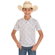 Boy's Desert Turquoise Polo