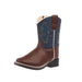 Toddler's Brown Foot and Midnight Blue Shaft Square Toe Boot